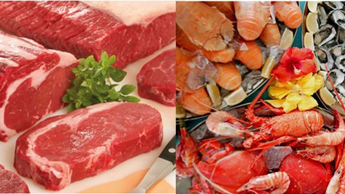 Thịt và hải sản rất tốt cho nam giới bị tình trạng tinh trùng loãng